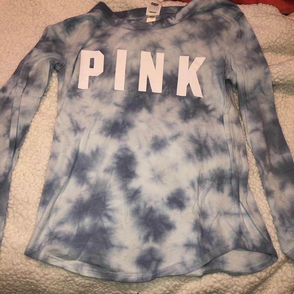 PINK Tie Dye Long Sleeve Tee - Picture 2 of 4